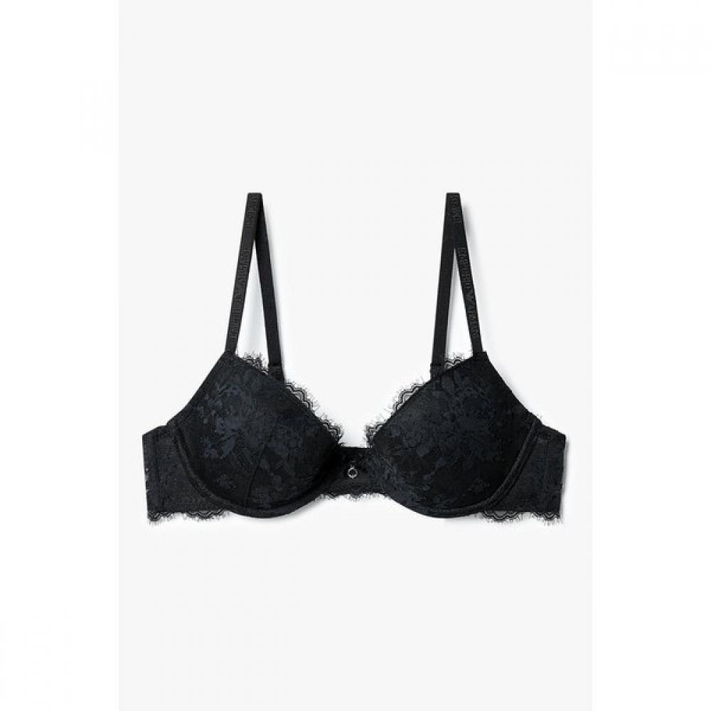 

Emporio Armani Жіночий знімний бюстгальтер Push Up з вишивкою квітів 0825385527 80C