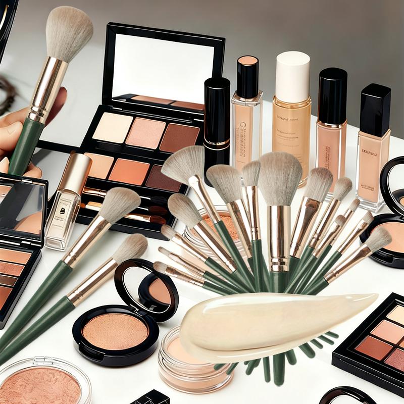 14-teiliges Make-up Pinselset für Foundation, Augenbrauen, Concealer, Lidschatten, Puder, Make-up Pinselset für Reisen und den täglichen Gebrauch