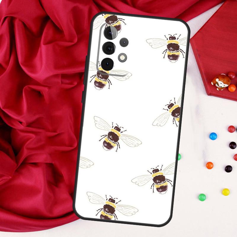 Bee Bumblebee Pattern For Samsung Galaxy A15 A55 A53 A33 A35 A22 A32 A52 A54 A34 A14 A56 A36 A26 A16 A05 A06 Case