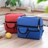 Water Repellent Picnic Bag Insulated Double Layer Lunch with Shoulder Strap, Durable Oxford Cloth Large Portable Thermal Meal Tote Capacity Container,