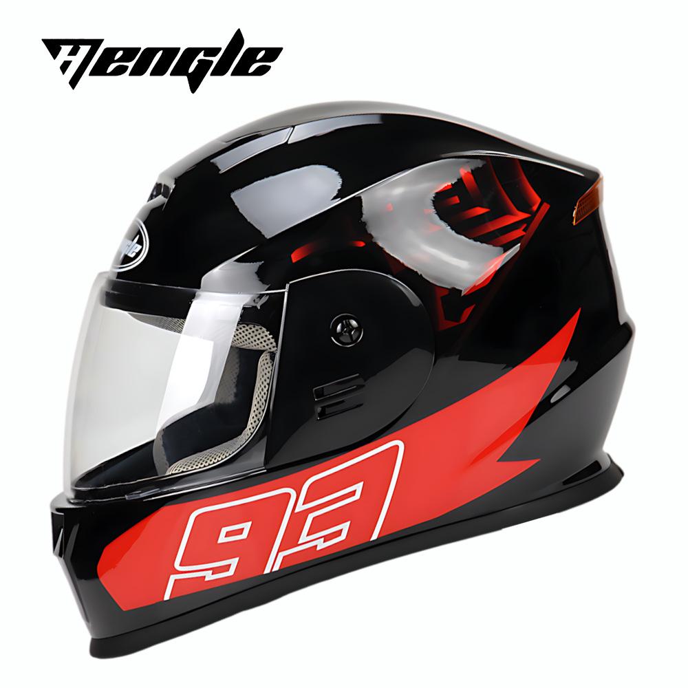 Unisex Electric Motorcycle Helmet, All-Season Full Face, No Neck Coverage