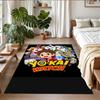 Anti‑Slip Crystal Velvet Floor Rug, Yo Kai Watch Design Carpet for Indoor Living Bedroom Home Decoration