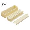 Heart Shaped Sushi Maker Press Molds Roll for Beginners Compact Mold Set with Square Round Shapes Easy DIY Making Kit Quick Meals Mess-free