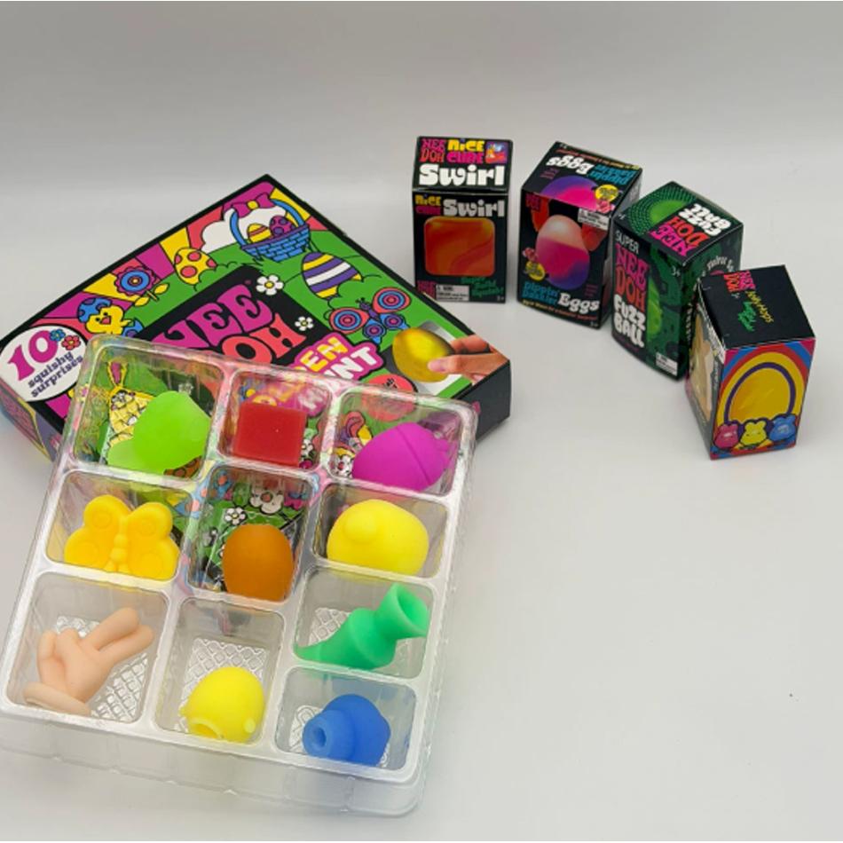 Needoh Golden Egg Hunt Game Blind Box Easter Fidget With With Squishy Surprise Stress Relief Squeeze For Kids' Easter Party