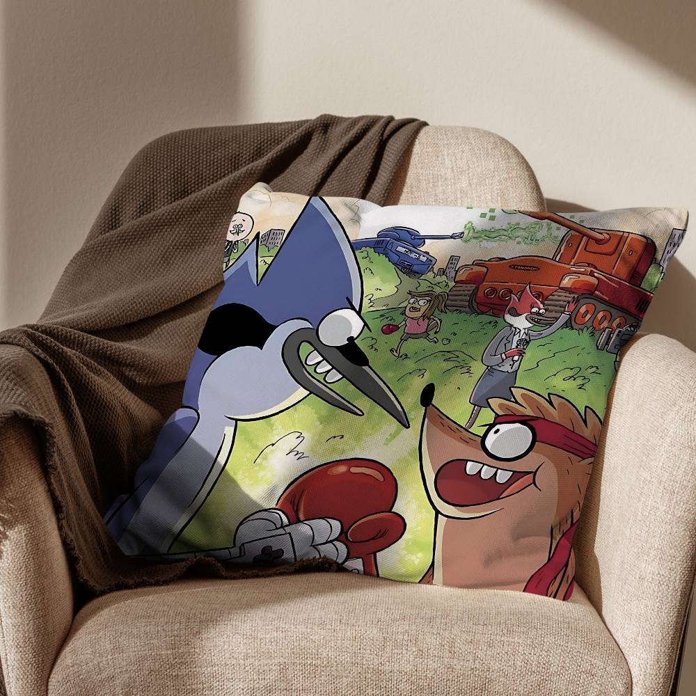 Cuscino Mordecai Regular Show per il tempo libero federa per cuscino divano soggiorno federa per cuscino letto camera da letto decorazione per la casa