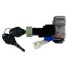 Replacement Motorcycle Ignition Starter Lock Assembly with 2 Keys, Wire Harness and Mounting Body for Service Work