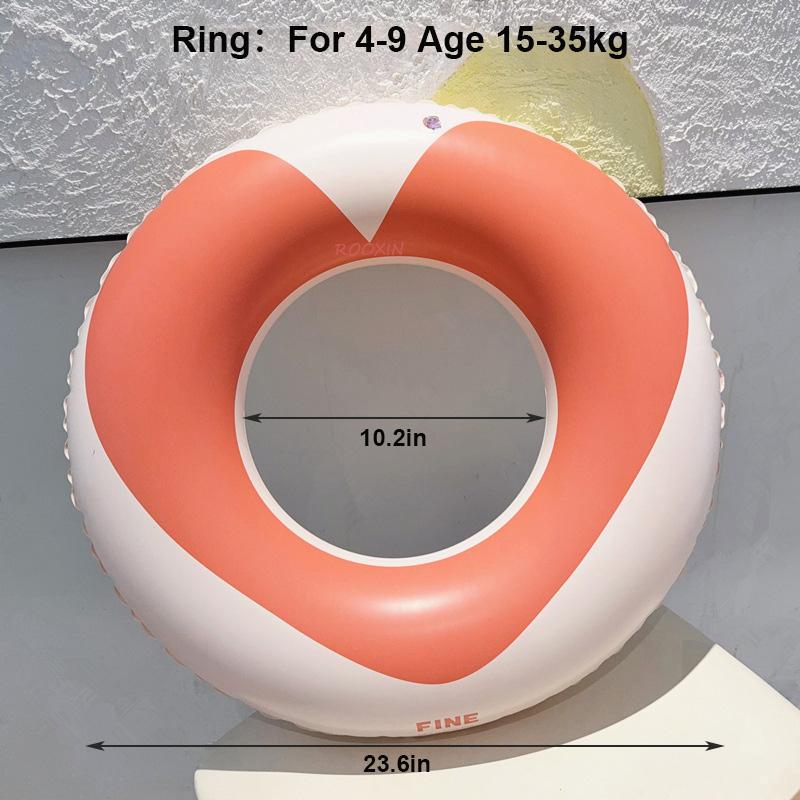 Inflatable Pool Float Love Swim Tube Swim Accessory Swimming Ring For Summer Water Sports Swimming Circle Swim  Float