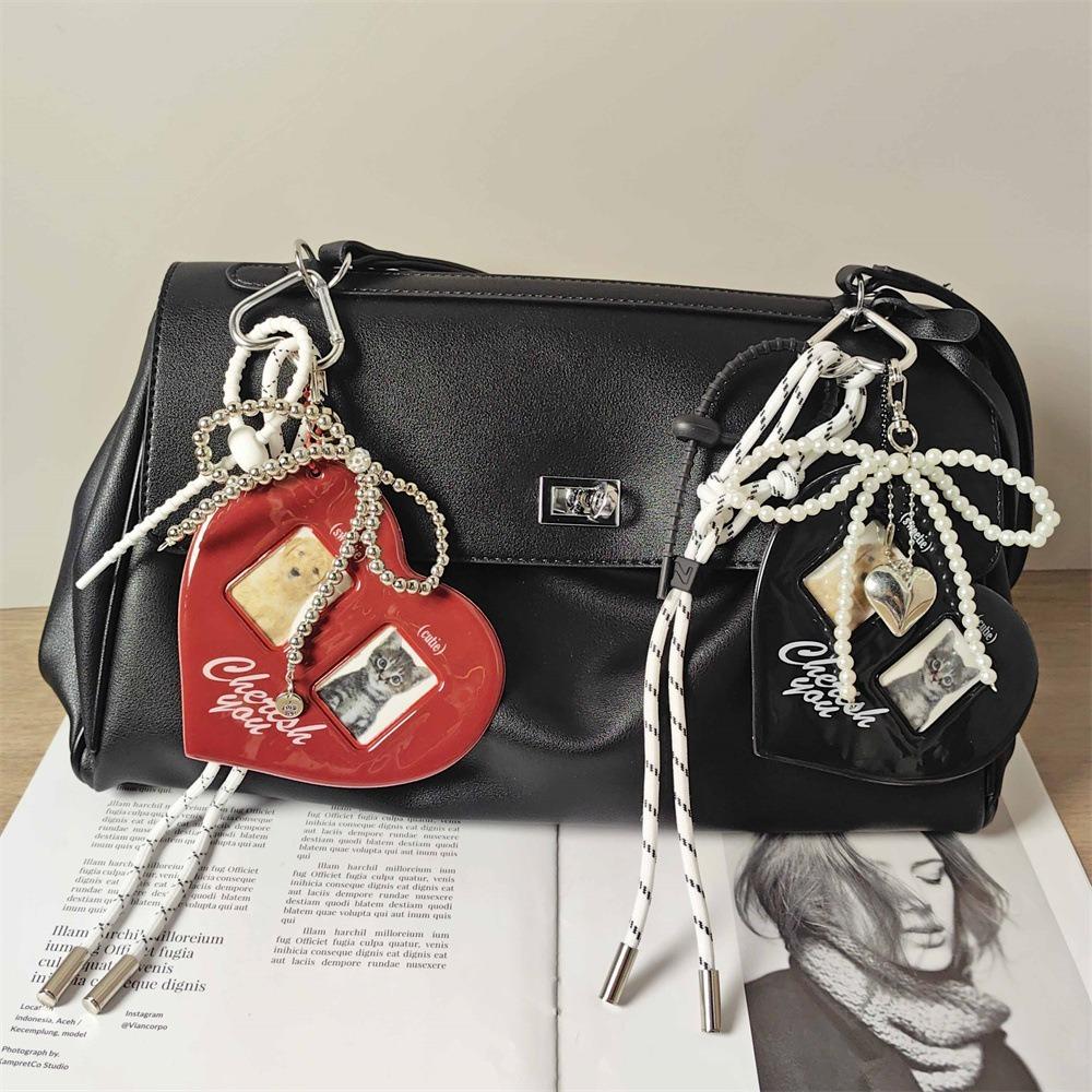 

Держатель для фотокарточек Idol Photo Keyring Bowknot Подвески Защитные чехлы для показа на вечеринку красный
