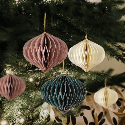 1/6 Stück Papier Wabenbälle Weihnachtsdekoration DIY Party Hängende Ornamente Basteln Weihnachtsbaum Anhänger Hochzeit Weihnachten Heimdeko