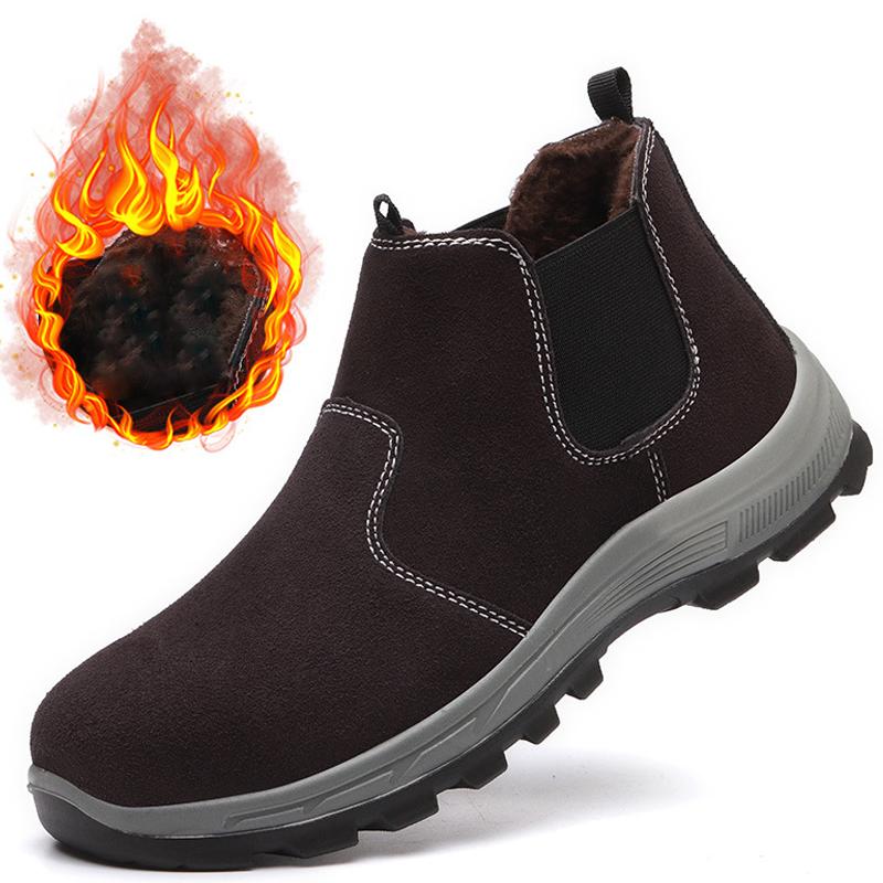 Male Anti scald welding shoes Anti-smash Safety Shoes Anti puncture Work Shoes Protection Boots Steel Toe Indestructible shoes
