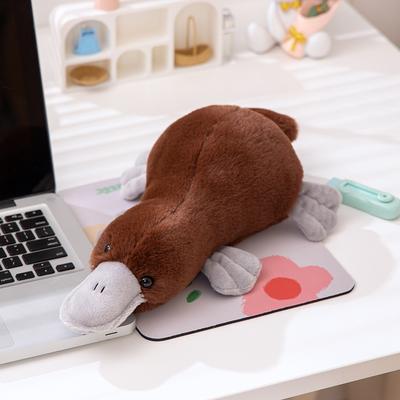 Kawaii Platypus Plush Toy Simulation Stuffed Animal Soft Pillow Cartoon Home Decor Kids Birthday Gift Prone Posture Doll