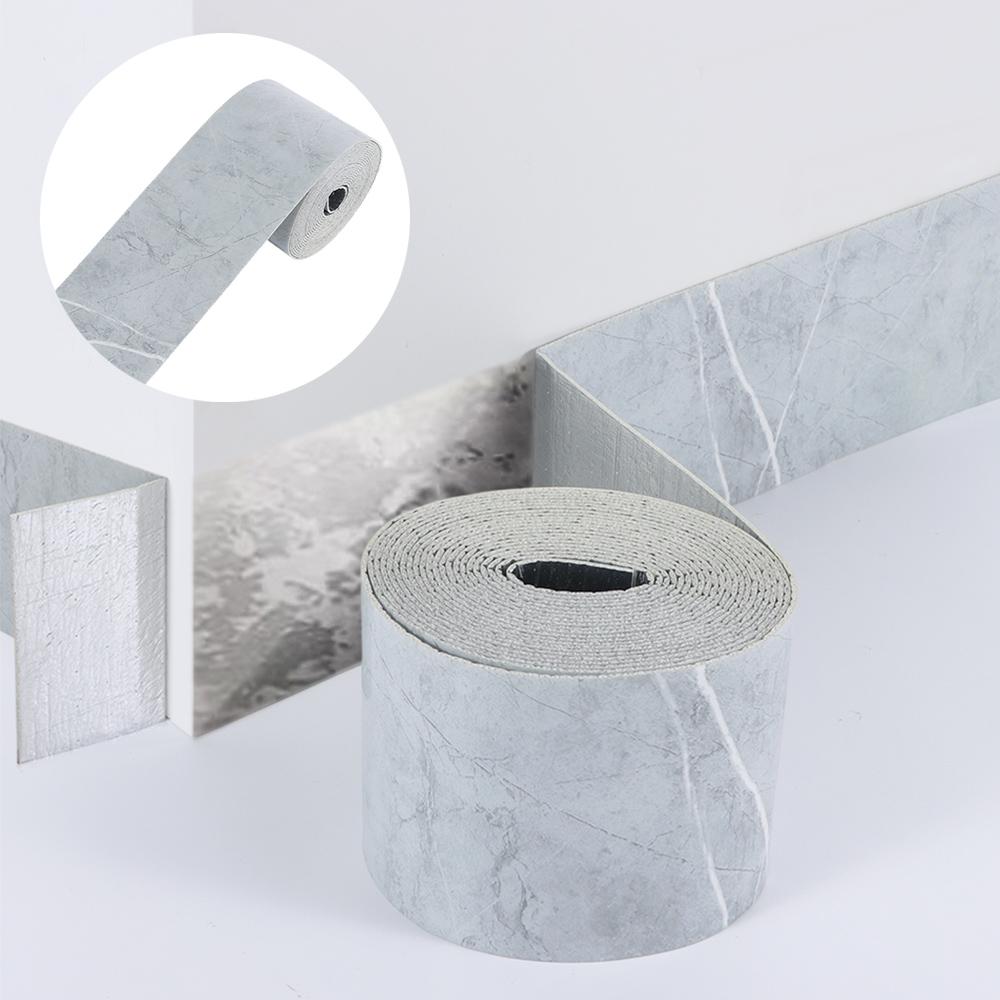 Waterproof Self-Adhesive Skirting Board Background Wall Wallpaper  for Corner Window Sill Home