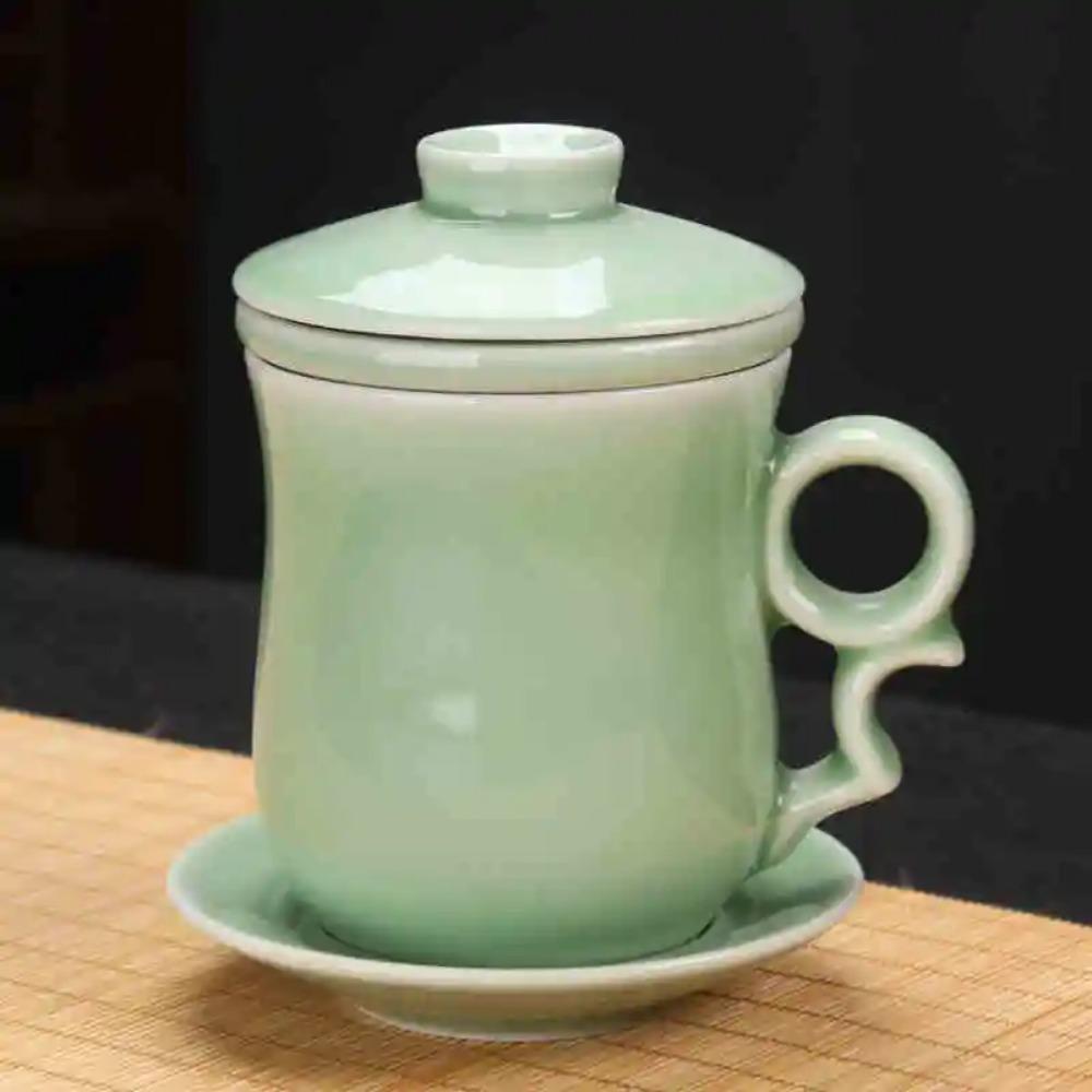 Cupa de ceai ceramică chinezească Jingdezhen porțelan albastru și alb ceașcă personală cu capac filtru întâlnire ceașcă cu bule birou