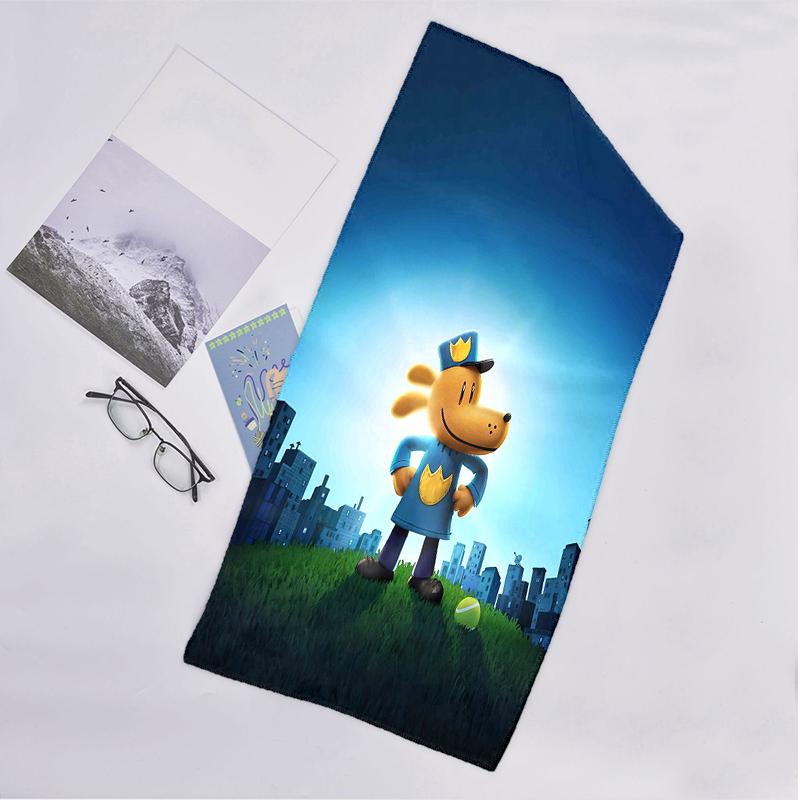 Dog Man Fashion Beach Towel: Ideal for Summer Adventures Soft, absorbent and quick drying suitable for swimming and bathing