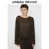 UR Women's Retro Textured Hollow Knit Sweater