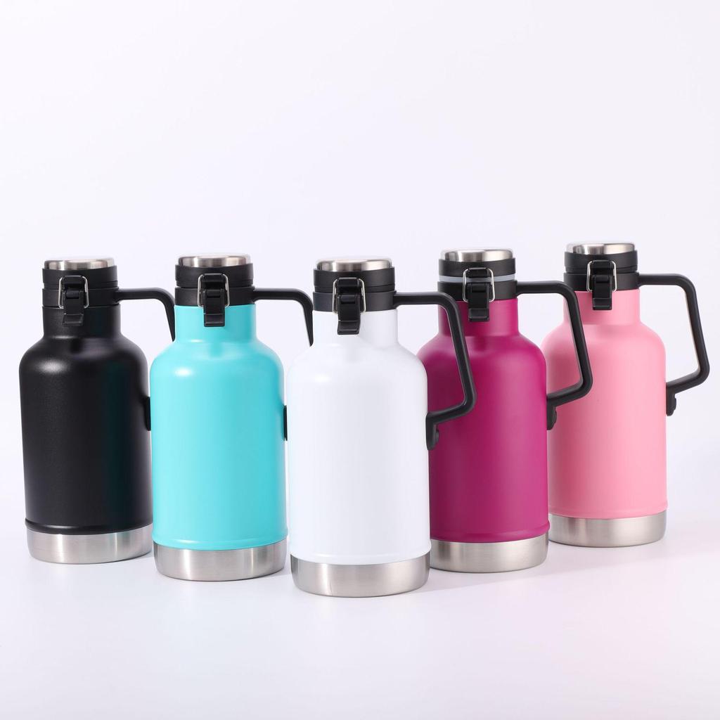 Large Capacity Fashion Ice King 304 Stainless Steel Travel Kettle - Outdoor Double-Layer Vacuum Water Cup