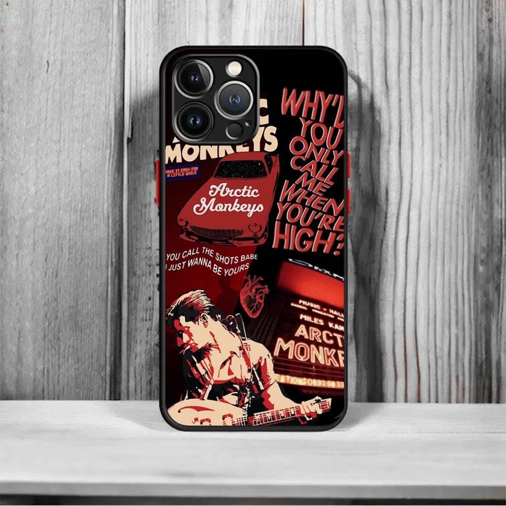 

Arctic Monkeys Band frosted Shockproof For iPhone 16 15 11 12 13 14 Pro Max X XSMAX Mini Phone Case iPhone 14 plus