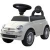 Porteur Fiat 500 - Blanc - Pour Enfant À Partir De 12 Mois - Klaxon Sonore