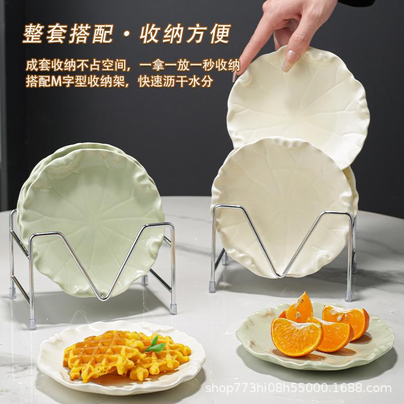 Spuckknochenplatte Haushalt Spuckknochenplatte Snack Keramik Kleiner Teller Schlackenplatte Obstteller Esstisch Müllteller