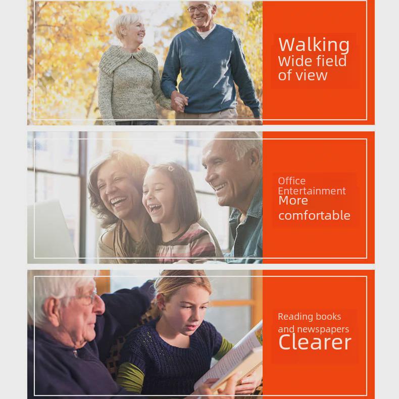 High-Definition Elegant Ladies' Metal Hyperopia Anti-Blue Light Reading Glasses