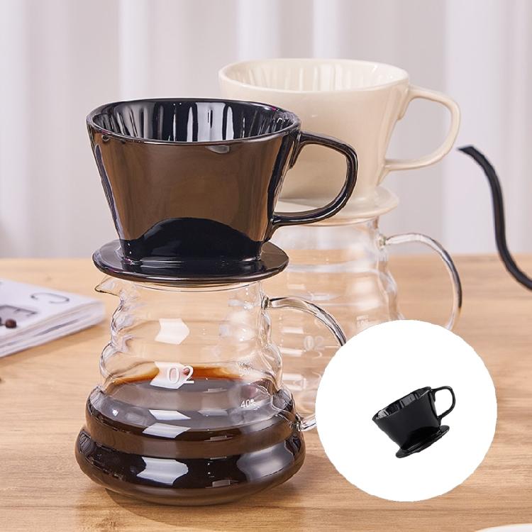 Ceramic Coffee Dripper Pouring Over Filter Funnel Cup Even Extraction Perfect For Coffee Enthusiasts