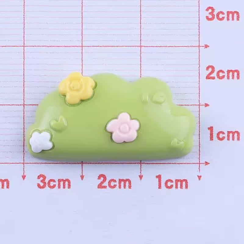 Hot Sale Happy Farm Garden Design Flatback Resin Bow Charms Artifical Style Accessories for Girls