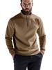 Men's Autumn Winter Casual Zipper Stand Collar Fleece Hoodie Jacket