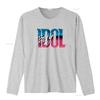Billy Idol Name Gradient Music T Shirt for Fashion Streetwear Vintage Washed Breathable Graphic Designer Clothes Unisex