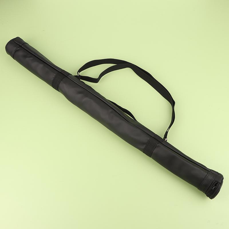 Artificial Leather Rod Box Pool Cue Storage Bag Cue Sticks Bags Foldable Adjustable Shoulder Strap Billiard Rod Sleeve