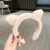 Wide Brim Cat Ear Hair Hoop Woman Casual Skincare Makeup Headband for Home Travel Carnivals Cosplay Hair Accessories