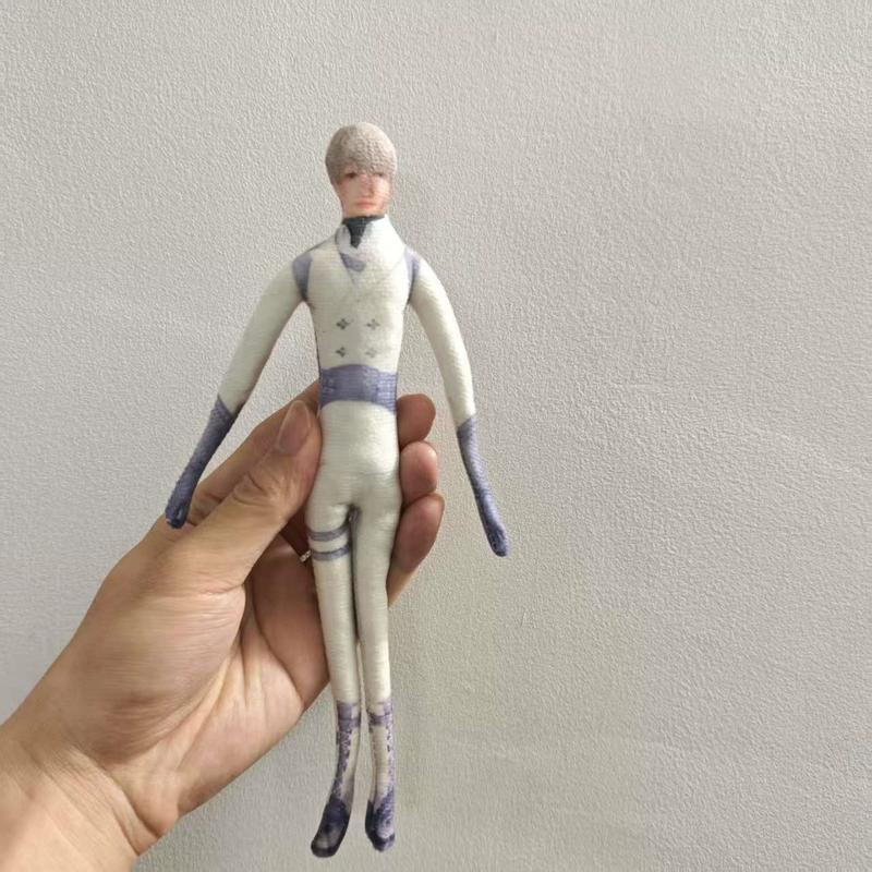 Costume Play Figure Love And Deepspace Lemurian Sea God Wire Skeleton Figure Slender Twistable Animation Design Plush-Filled Figures Present