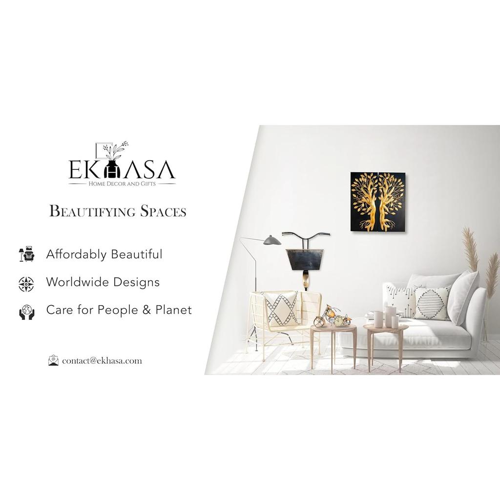 Unbreakable Metallic Aqua Green Flower Vase for Home Decor