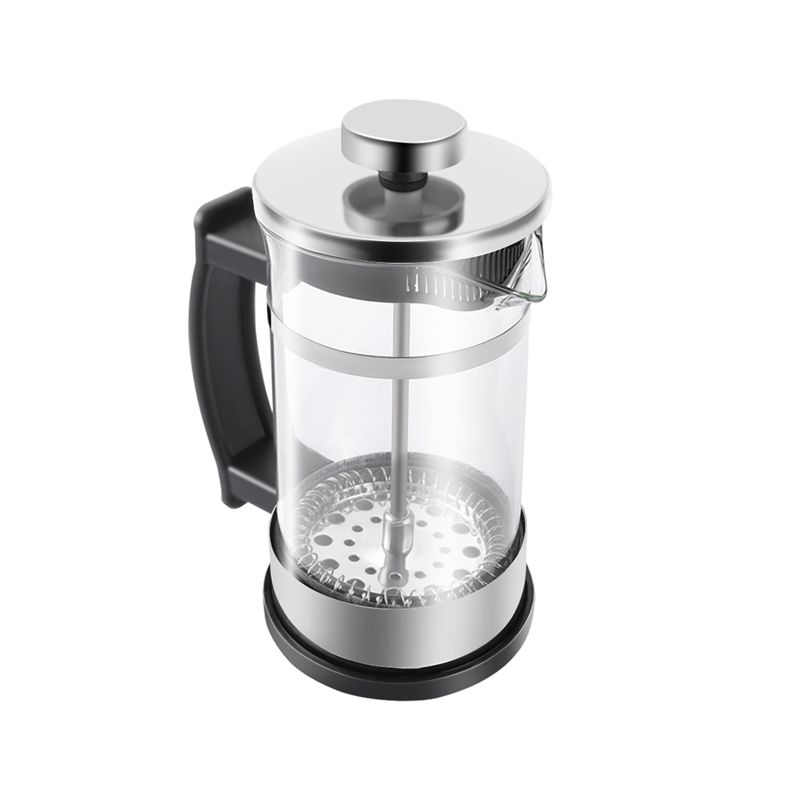 A84X-Coffee Maker Pot, Stainless Steel Glass Coffee Pot French Press Filter Pot Household Tea Maker,Suitable For Making Tea