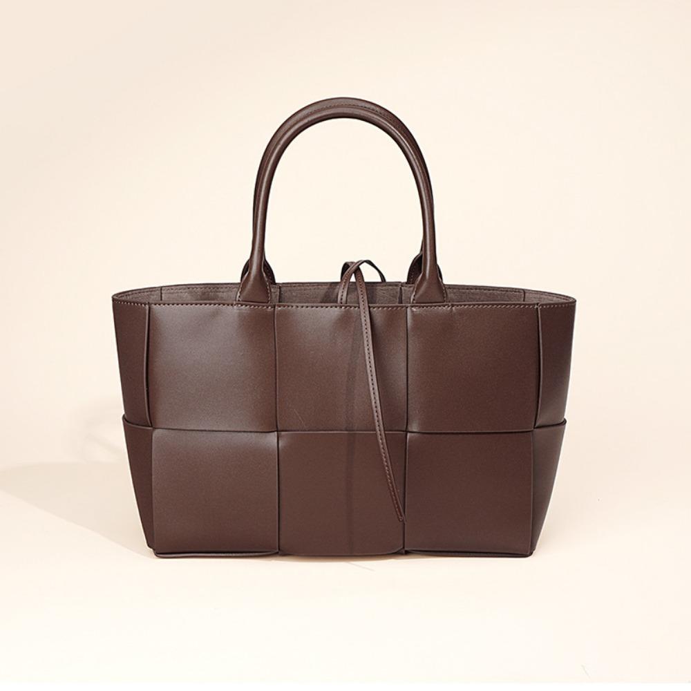 

Новая плетеная сумка-тоут из кожи, коровья кожа, простая универсальная сумка, сумка для通勤, на плечо, сумка-мессенджер, ручная сумка кофейный