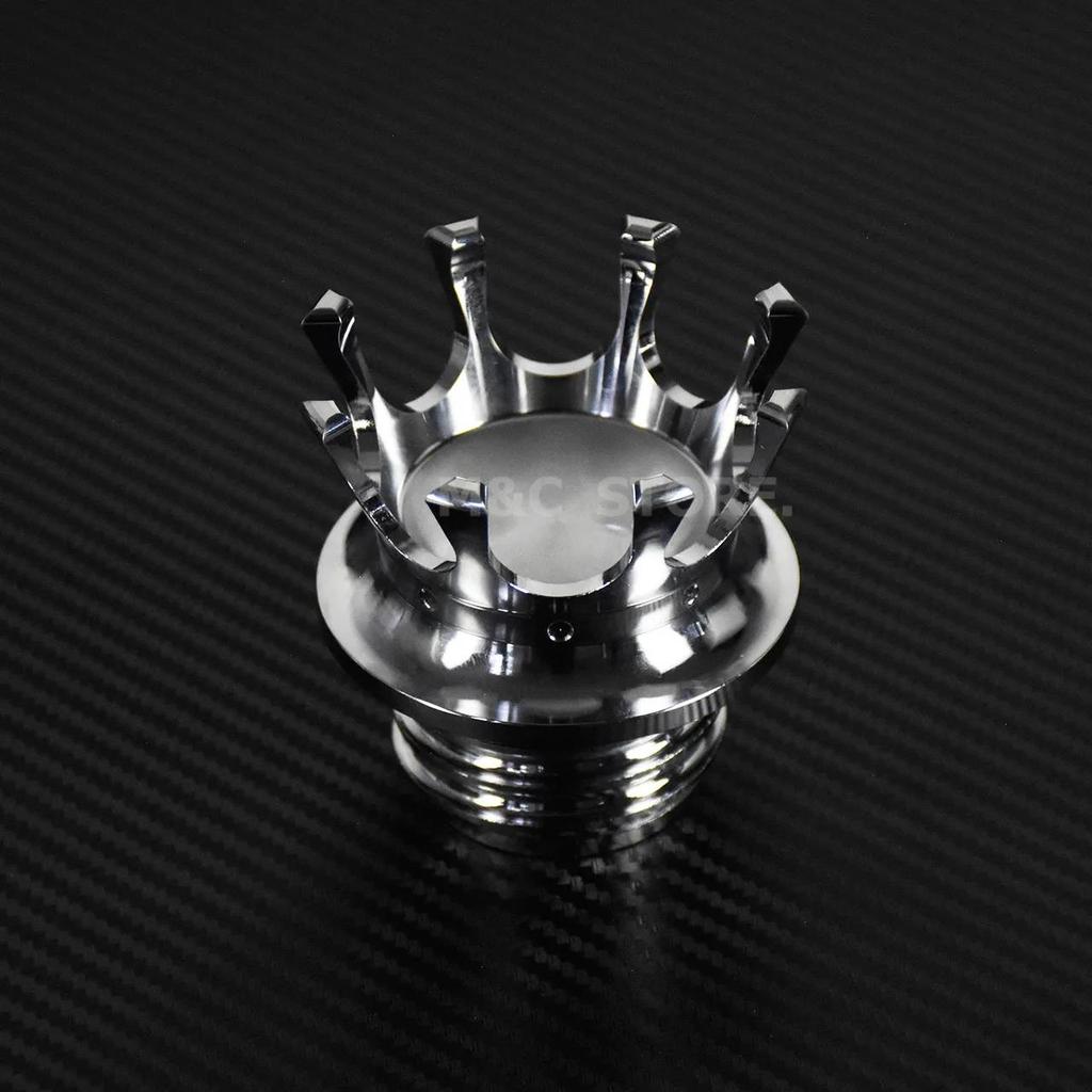 Mactions Crown Style Vented Fuel Tank Cap Gas Cap For Harley Sportster XL 883 1200 Touring Road King Dyna Softail Custom Fuel Tank Caps3