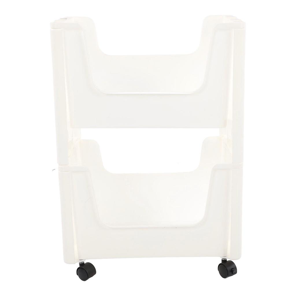 Storage Cart Large Capacity Thickened Mobile Storage Rack with Lockable Casters for Books Toys Seasoning Bottles