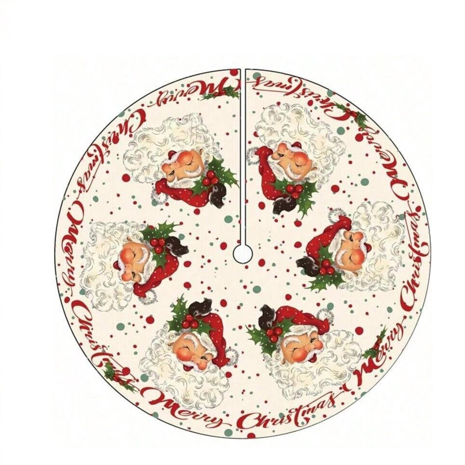 

Ковер для внутреннего и наружного украшения пола, рождественская атмосфера, юбка для елки One Size