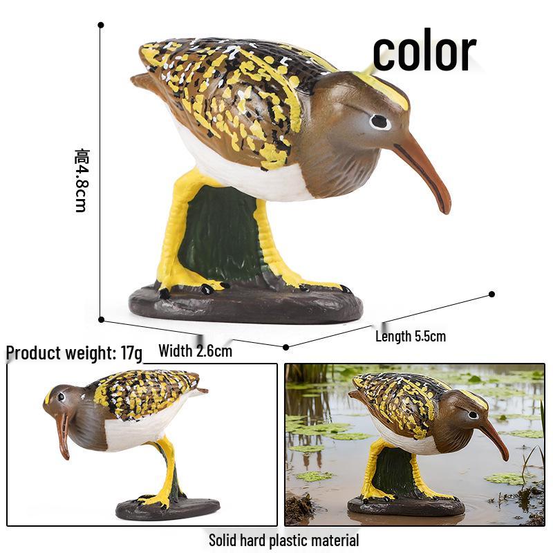 Children's Animal Simulation Toy Set: Eagle, Falcon, Secretary Bird, Owl Figurines