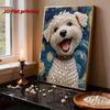 Pearl Painting Kit Cute Little Dog Theme Frameless Handicraft DIY Bedroom Decoration Living Room Wall Art Room Decoration Art Craft Decoration
