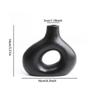 Bohemian Style Ceramic Vase, Creative Donut Vase, Flower Arrangement Container, Home Decoration Vase