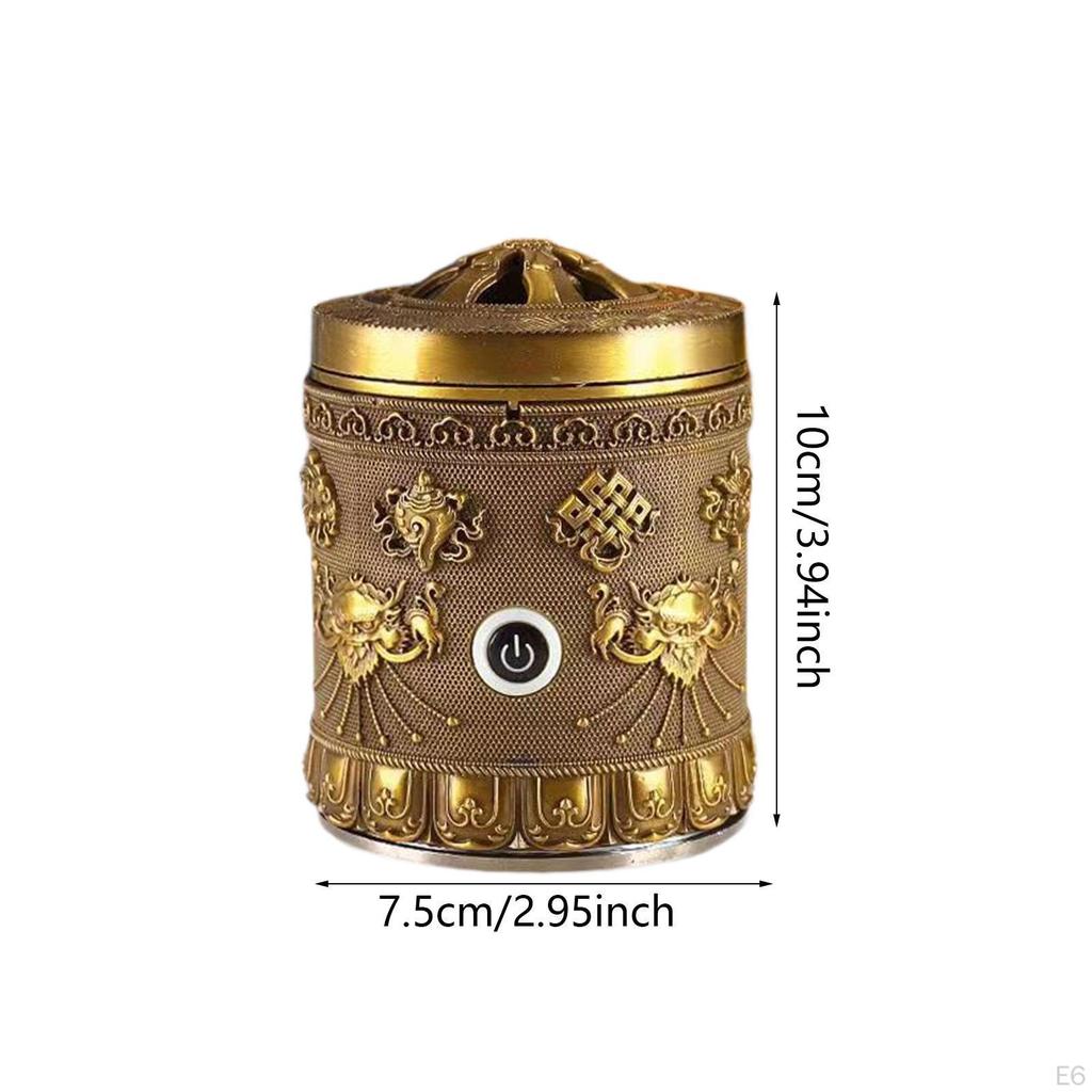 Slitinová kadidelnice jako dárek, funkce automatického vypnutí, držák pro ložnici a SPA