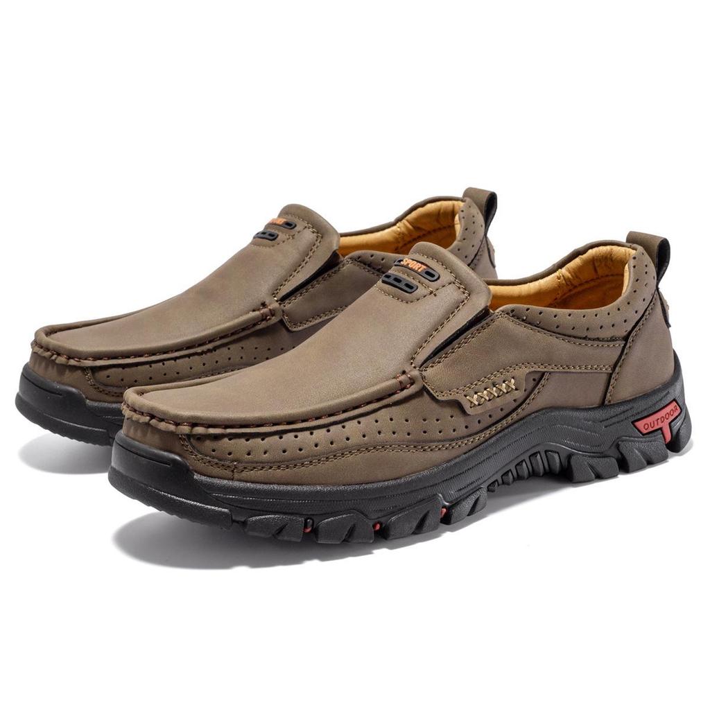 2024 Men's Non-slip Loafers: Breathable, Wear-resistant Casual Shoes for Outdoor Hiking