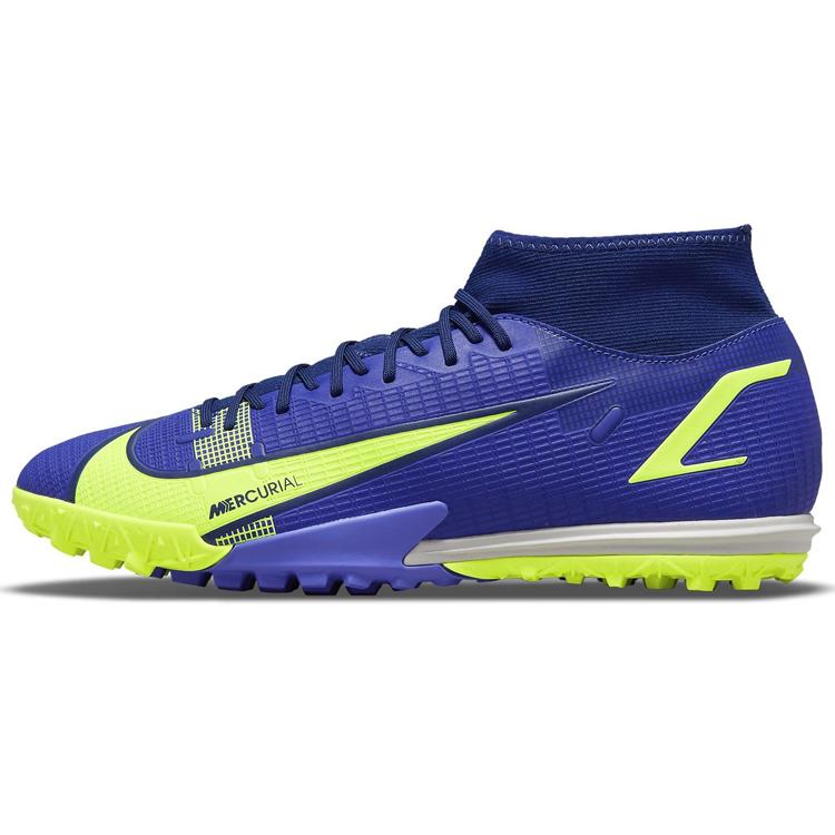 New Nike Mercurial Superfly 8 Academy TF Turf High Top Soccer Shoes Blue CV0953-474