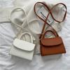 Vintage Chic Solid Color Korean Style Small Woven Shoulder Bag For Fashion Lovers