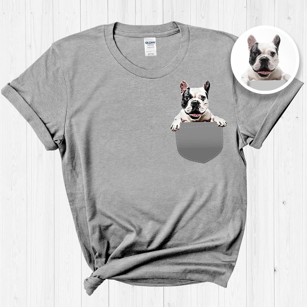 Custom Pet Portrait Shirt and kids shirt: Personalized Dog Lover Gift