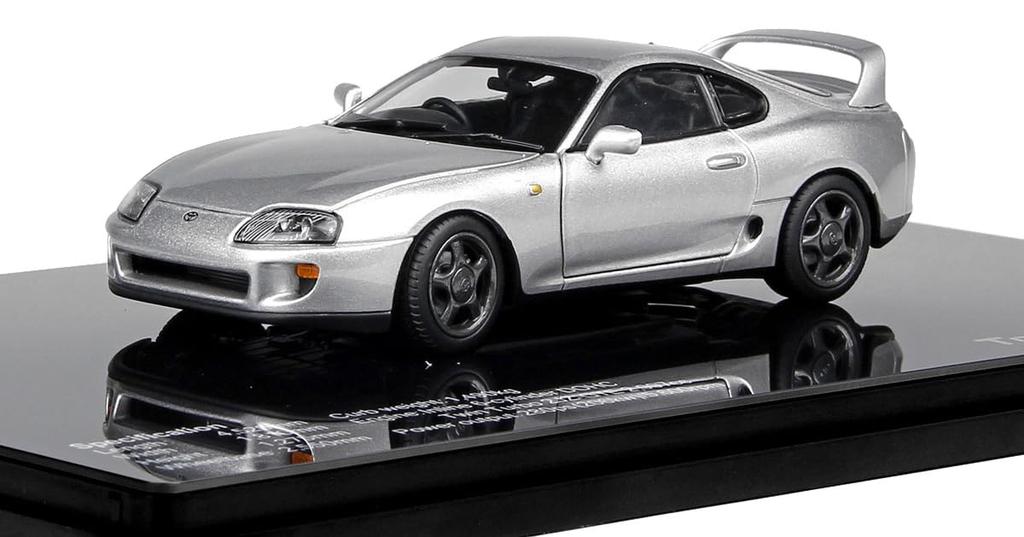 LCD Model Scale Toyota Supra A80 Silver Finished Model LCD43009SI 1/43