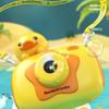 Tragbare Blasenkamera für Kinder Niedliche Cartoon-Ente Hase Automatische Blasenmaschinen mit Lichtern und Musik Outdoor-Spielzeug für Kinder