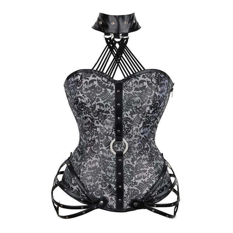 

Европейский и американский ретро-корсет Palace: Сексуальный топ со стальными косточками, корректирующий фигуру XL