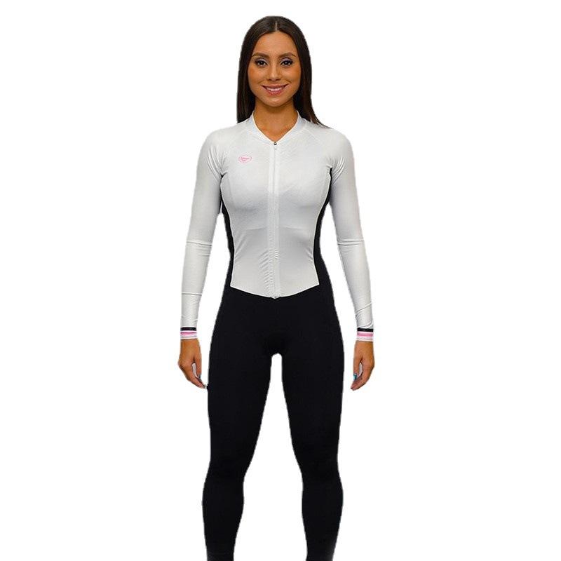 Road Bike Cycling Suit Women's Tour De France Version Mountain Bike Cycling Suit Long-sleeved Suit Spring and Autumn