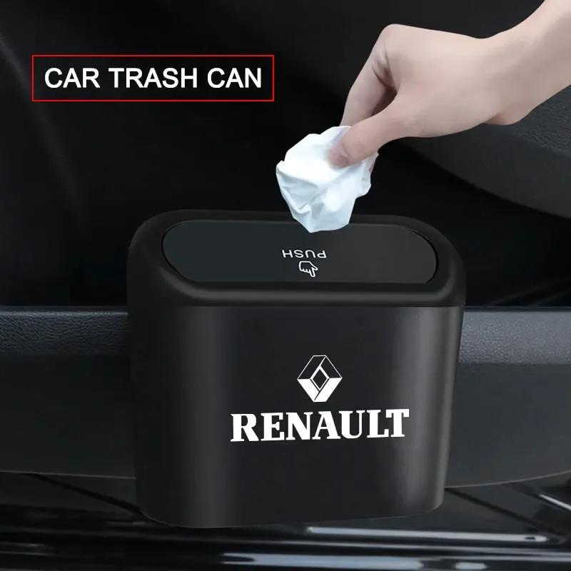 Portable Car Trash Can Hanging Mini Vehicle Garbage Organization For Renault Duster Kaptur Clio Logan Captur Megane 2 3 Laguna T111